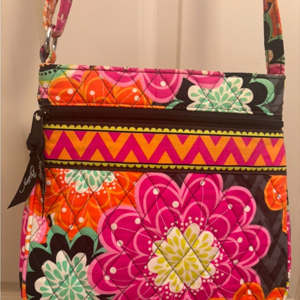 Vera Bradley Vibrant Pink and Orange Crossbody Bag